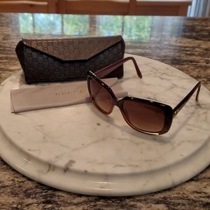 Gucci Sunglasses with Glass and Lens Cloth